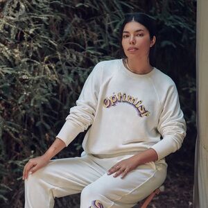 Spiritual Gangster Optimist Bridget Cotton Raglan Sleeve Top